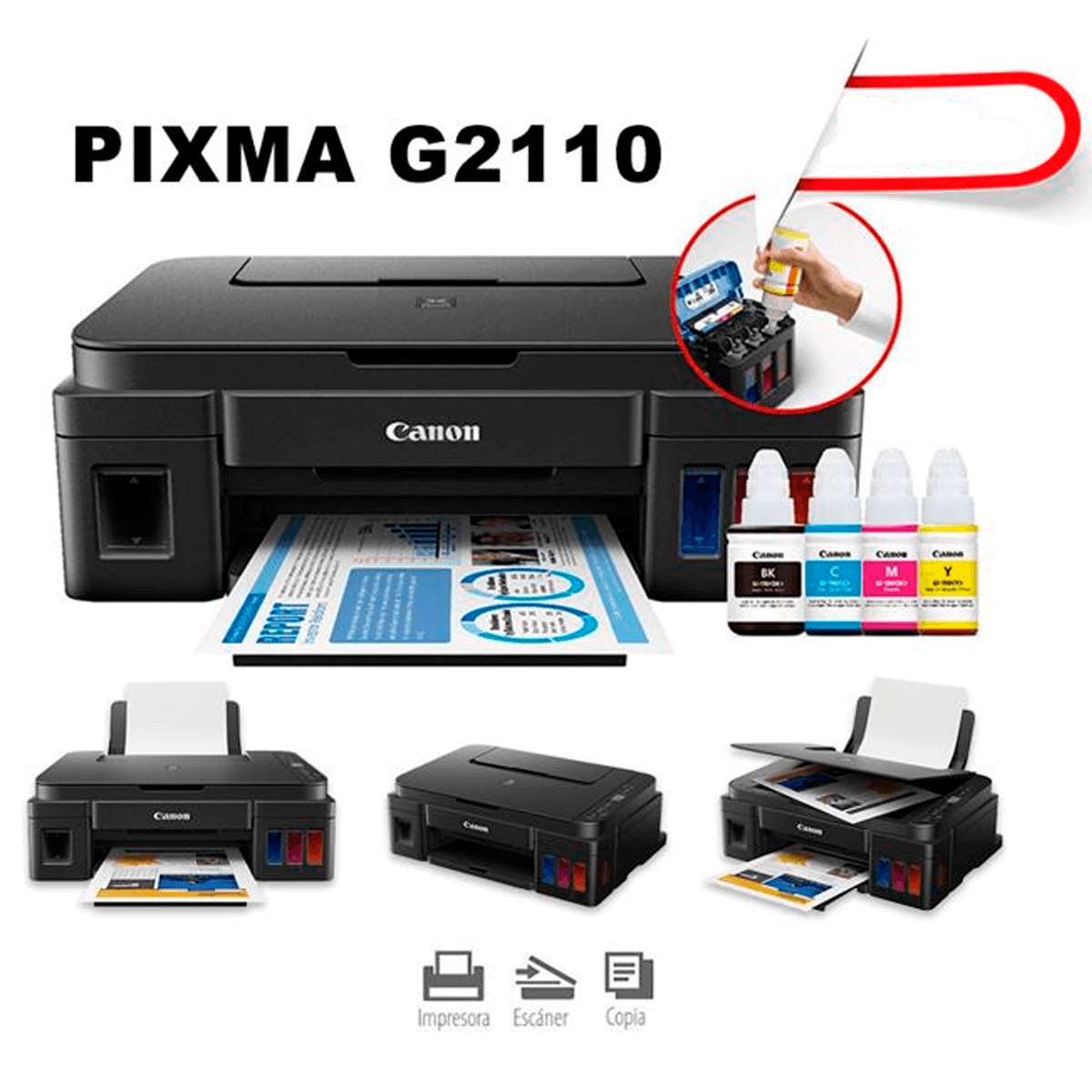 IMPRESORA CANON G2110 MULTIFUNCION TINTA CONTINUA
